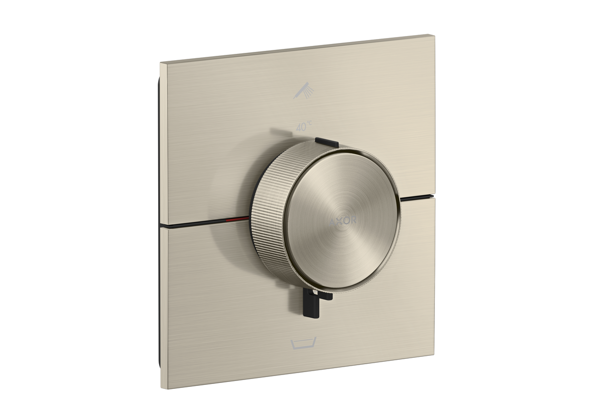 Thermostat for concealed installation square for 2 functions with integrated security combination according to EN1717