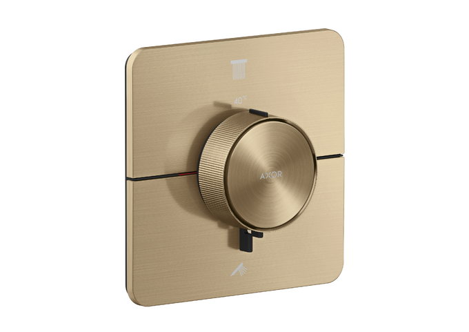 AXOR ShowerSelect ID Set de finition softsquare pour mitigeur thermostatique encastré avec 2 fonctions — 36754140
