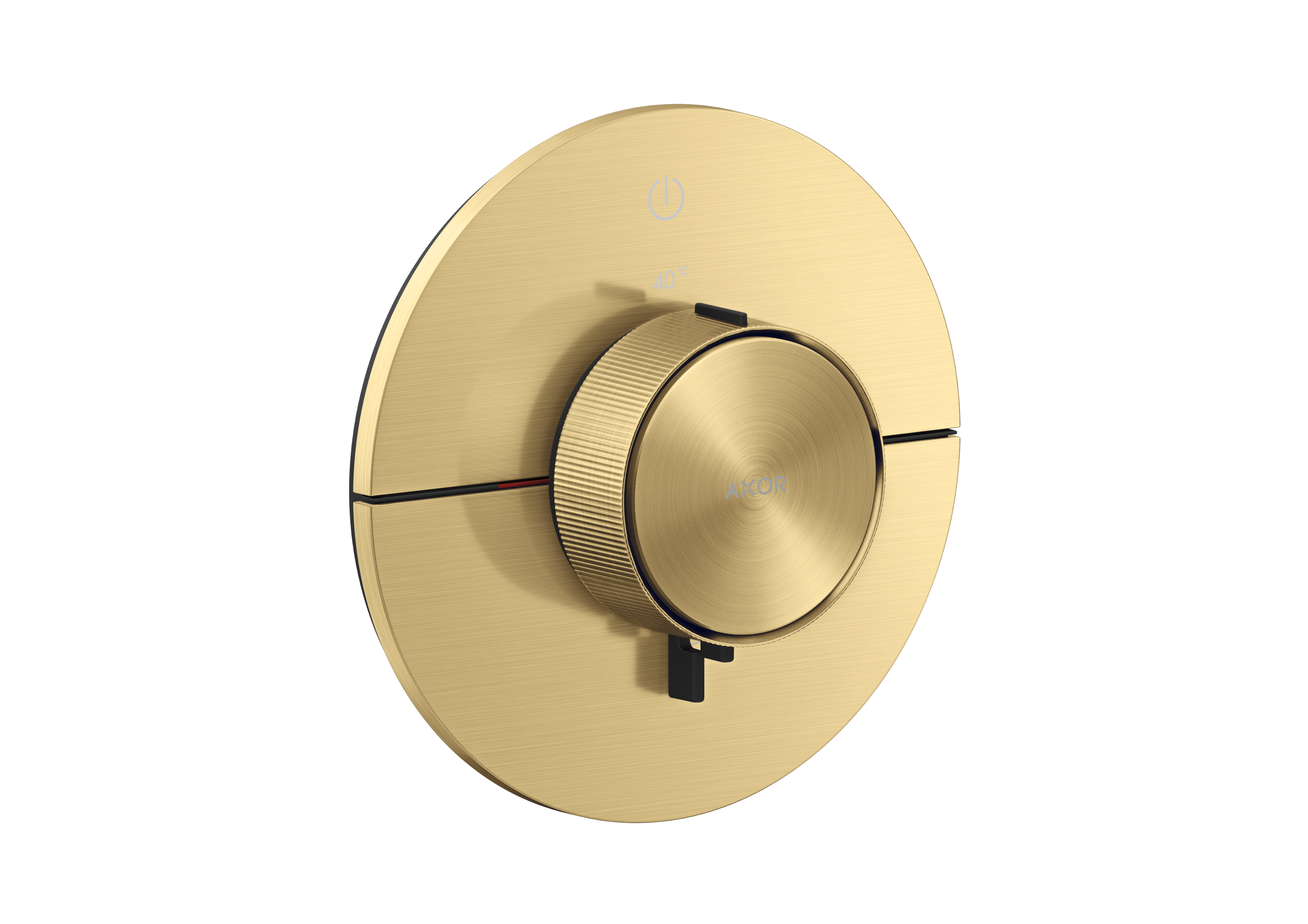 Thermostat for concealed installation round for 1 function