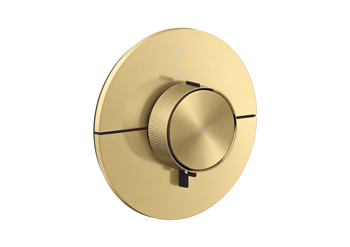 Thermostat for concealed installation round for 1 function