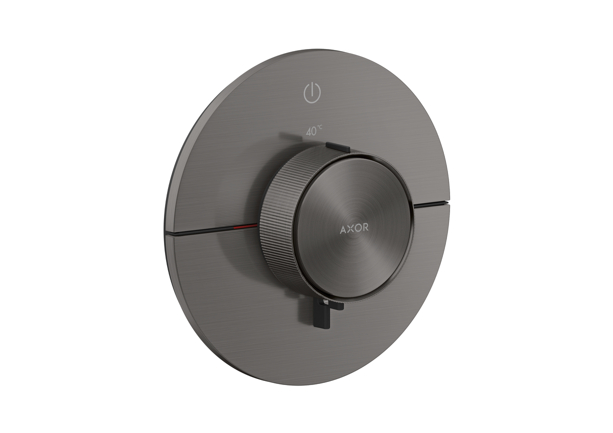 Set de finition rond pour mitigeur thermostatique encastré avec 1 fonction