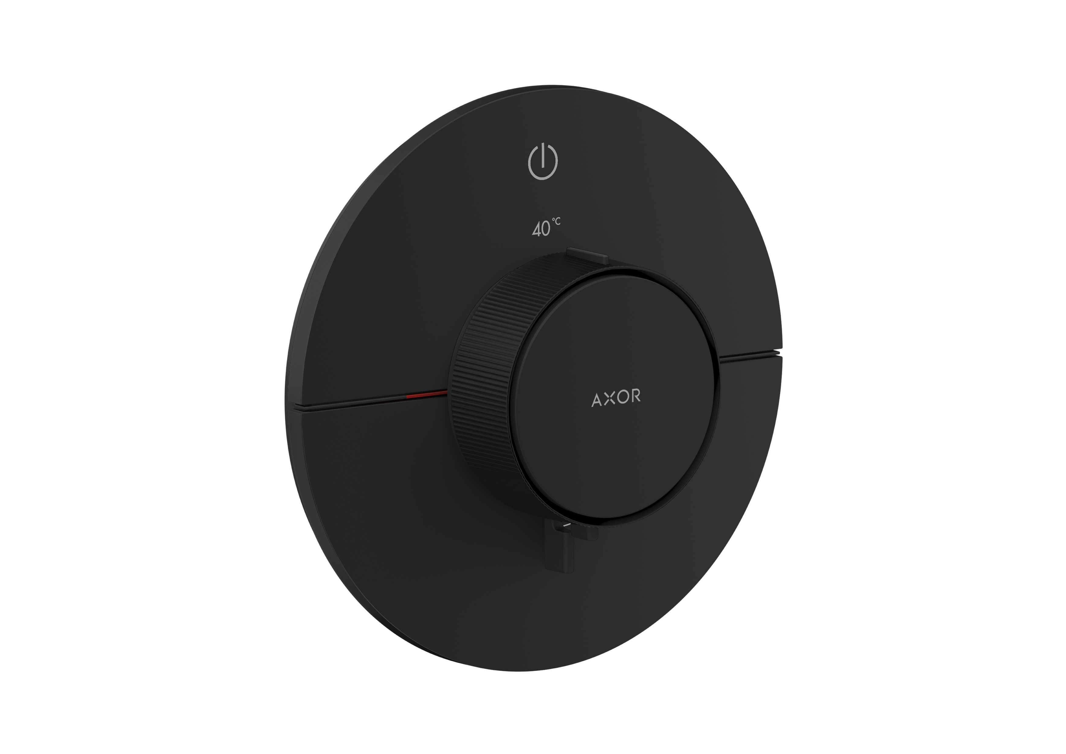 Thermostat for concealed installation round for 1 function