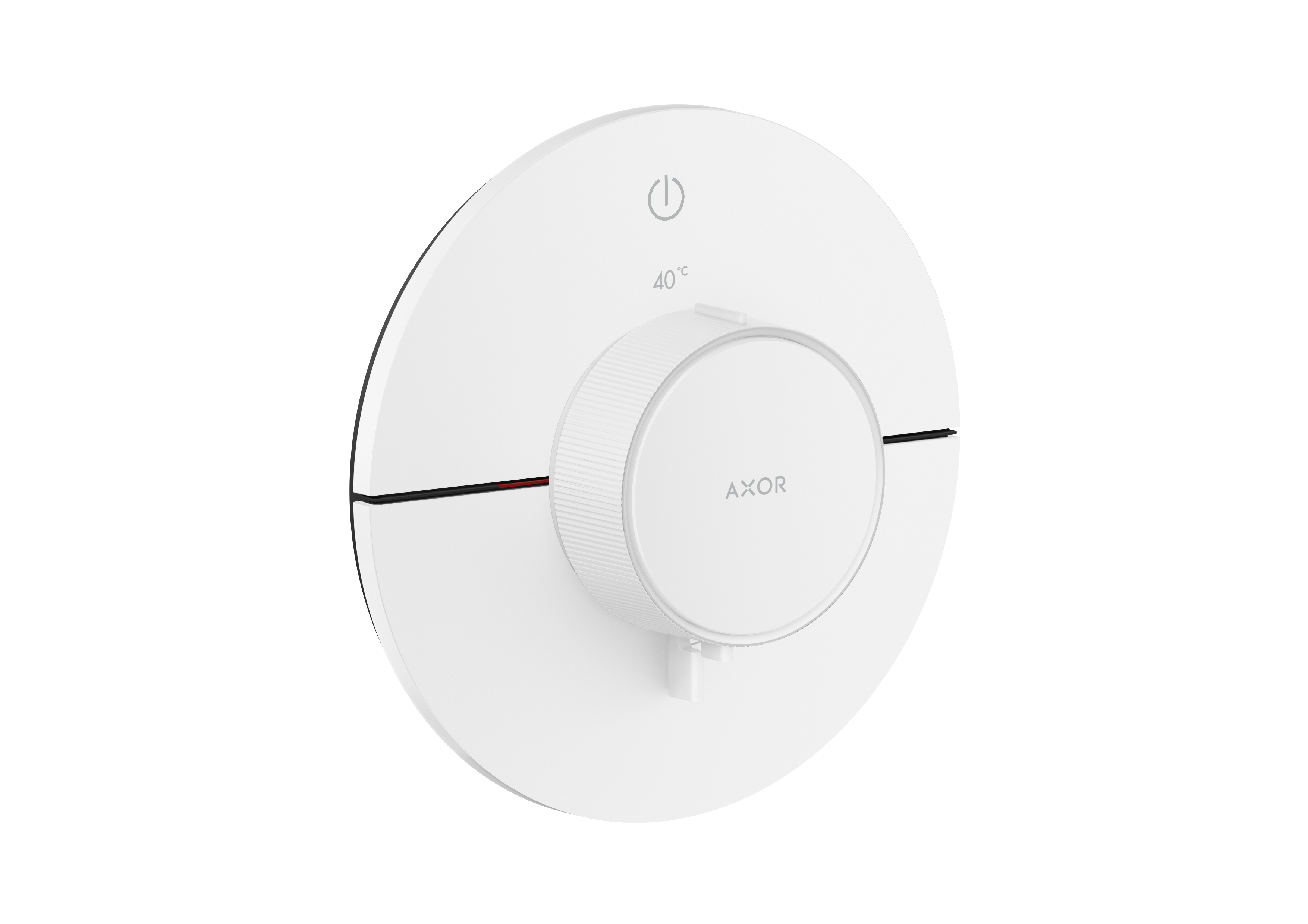 Thermostat for concealed installation round for 1 function