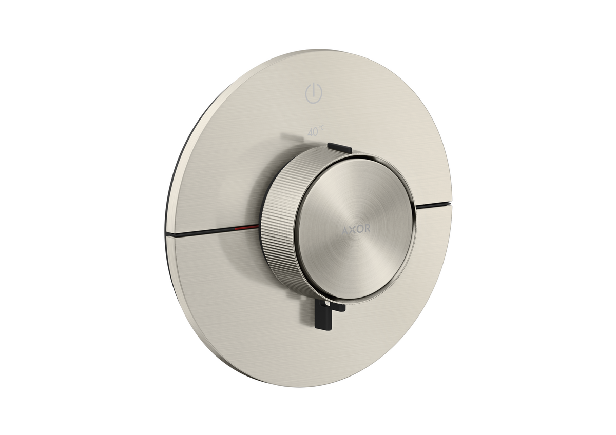 Thermostat for concealed installation round for 1 function