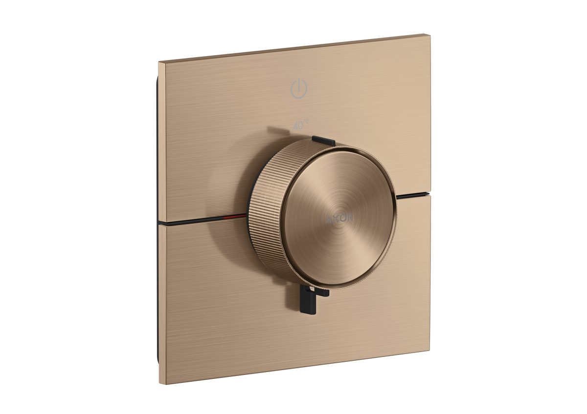 Thermostat for concealed installation square for 1 function