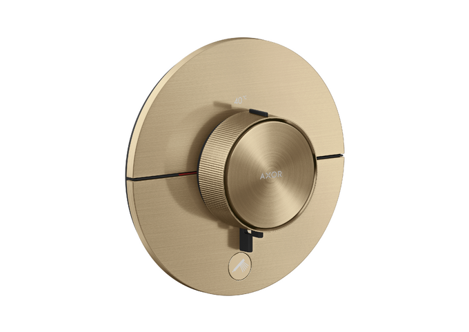 AXOR ShowerSelect ID Set de finition rond pour mitigeur thermostatique encastré à haut débit, avec 1 fonction et 1 sortie additionnelle — 36776140