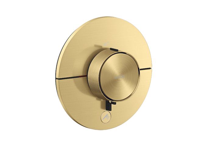 AXOR ShowerSelect ID Set de finition rond pour mitigeur thermostatique encastré à haut débit, avec 1 fonction et 1 sortie additionnelle — 36776250