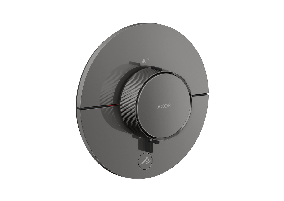 Thermostat HighFlow for concealed installation round for 1 function and additional outlet