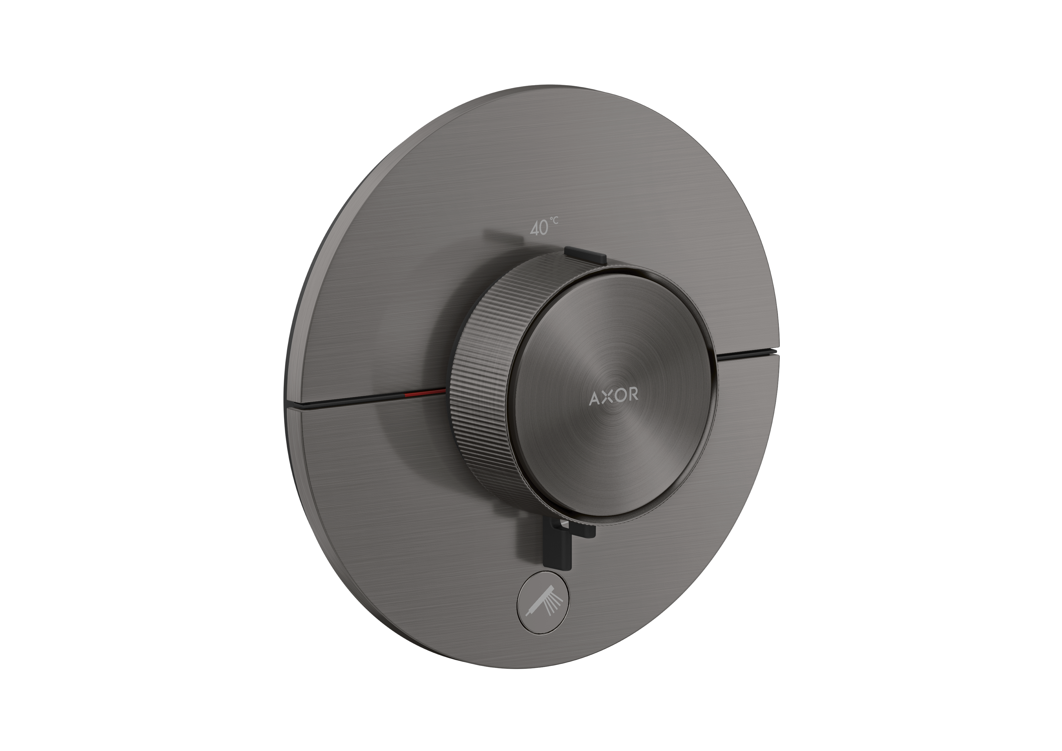 Thermostat HighFlow for concealed installation round for 1 function and additional outlet