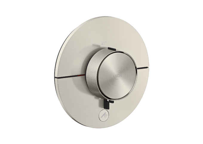 AXOR ShowerSelect ID Set de finition rond pour mitigeur thermostatique encastré à haut débit, avec 1 fonction et 1 sortie additionnelle — 36776800