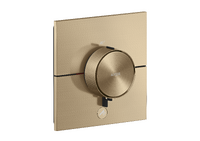 Thermostat HighFlow for concealed installation square for 1 function and additional outlet Thermostat HighFlow for concealed installation square for 1 function and additional outlet