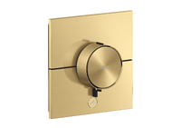 Thermostat HighFlow for concealed installation square for 1 function and additional outlet Thermostat HighFlow for concealed installation square for 1 function and additional outlet