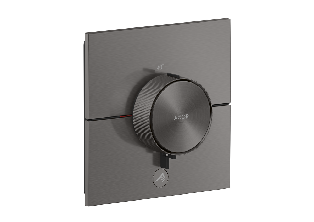 Thermostat HighFlow for concealed installation square for 1 function and additional outlet