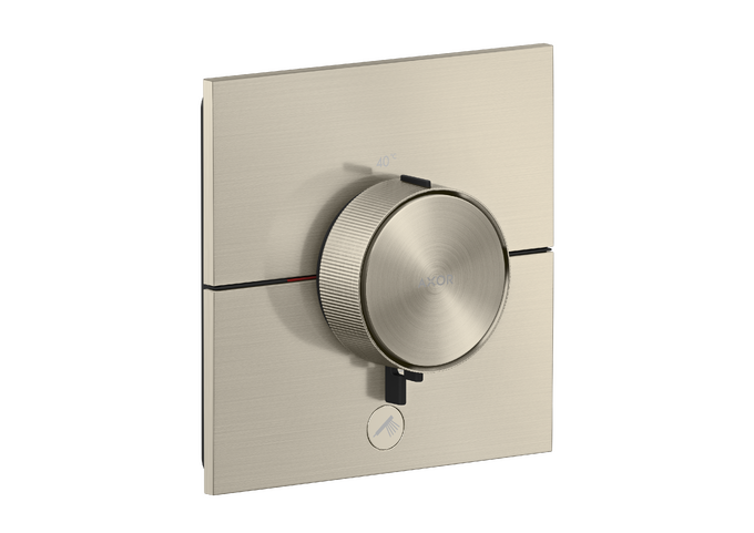 AXOR ShowerSelect ID Set de finition carré pour mitigeur thermostatique encastré à haut débit, avec 1 fonction et 1 sortie additionnelle — 36777820