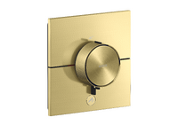 Thermostat HighFlow for concealed installation square for 1 function and additional outlet Thermostat HighFlow for concealed installation square for 1 function and additional outlet