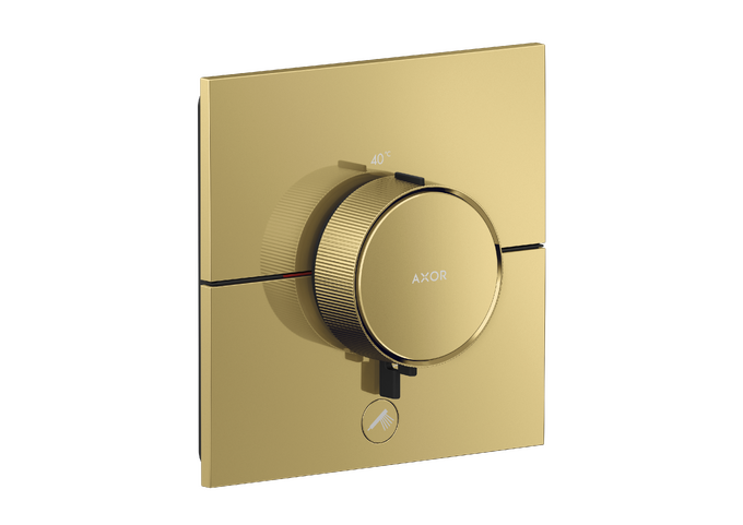 AXOR ShowerSelect ID Set de finition carré pour mitigeur thermostatique encastré à haut débit, avec 1 fonction et 1 sortie additionnelle — 36777990