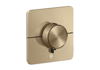 Thermostat HighFlow for concealed installation SoftSquare for 1 function and additional outlet Thermostat HighFlow for concealed installation SoftSquare for 1 function and additional outlet