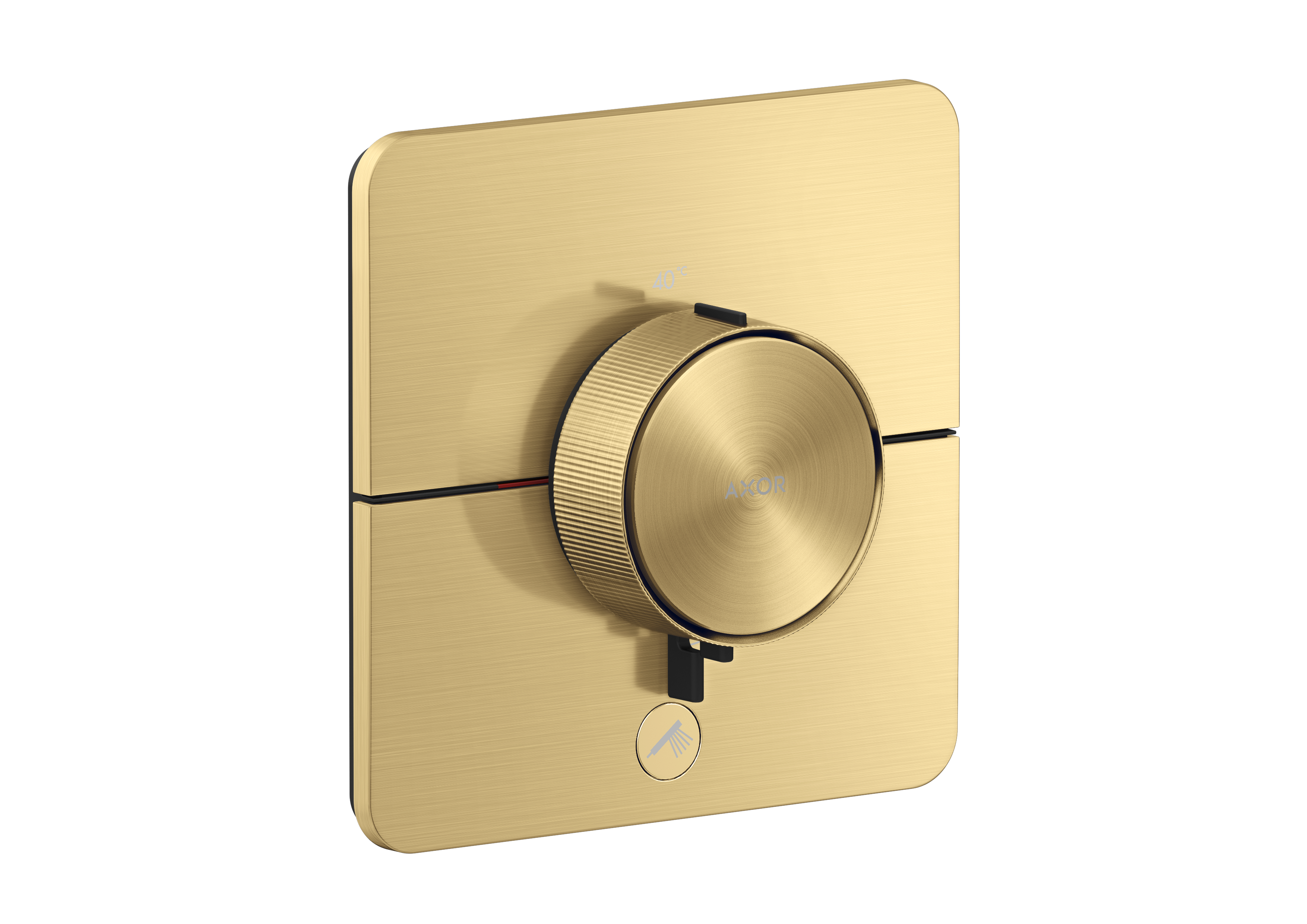 Thermostat HighFlow for concealed installation SoftSquare for 1 function and additional outlet