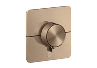 Thermostat HighFlow for concealed installation SoftSquare for 1 function and additional outlet Thermostat HighFlow for concealed installation SoftSquare for 1 function and additional outlet