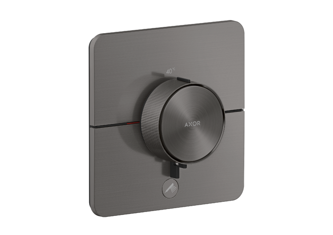 AXOR ShowerSelect ID Set de finition softsquare pour mitigeur thermostatique encastré à haut débit, avec 1 fonction et 1 sortie additionnelle — 36778340