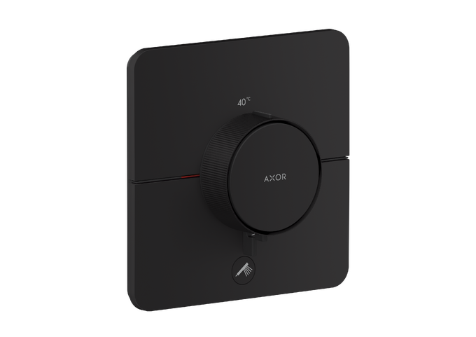 AXOR ShowerSelect ID Set de finition softsquare pour mitigeur thermostatique encastré à haut débit, avec 1 fonction et 1 sortie additionnelle — 36778670