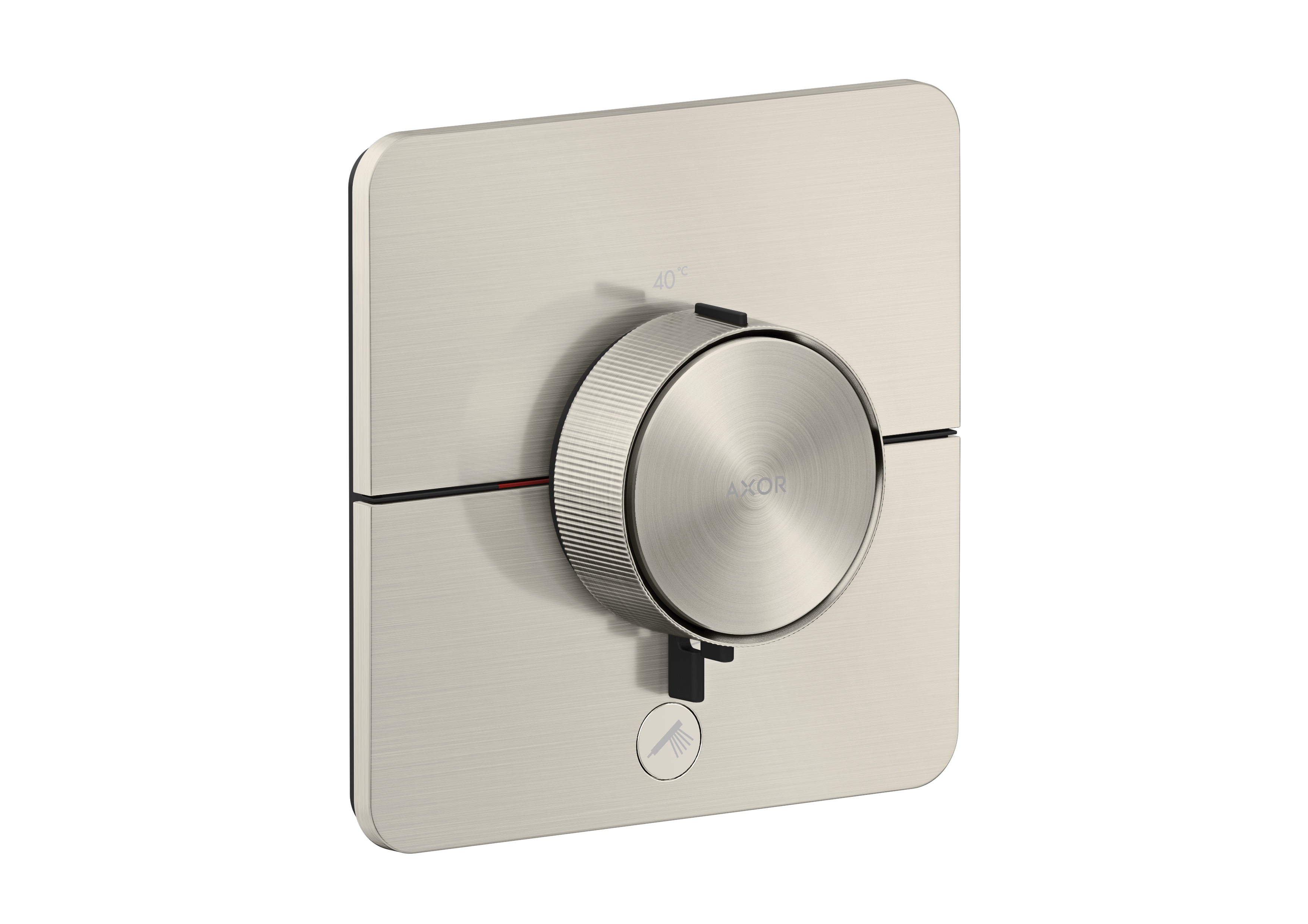 Thermostat HighFlow for concealed installation SoftSquare for 1 function and additional outlet