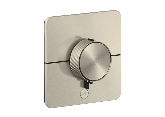 AXOR ShowerSelect ID Set de finition softsquare pour mitigeur thermostatique encastré à haut débit, avec 1 fonction et 1 sortie additionnelle — 36778820