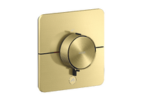 Thermostat HighFlow for concealed installation SoftSquare for 1 function and additional outlet Thermostat HighFlow for concealed installation SoftSquare for 1 function and additional outlet