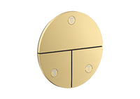 Valve for concealed installation round for 3 functions