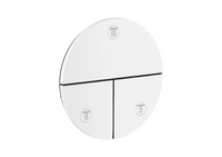 Valve for concealed installation round for 3 functions