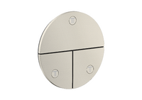 Valve for concealed installation round for 3 functions