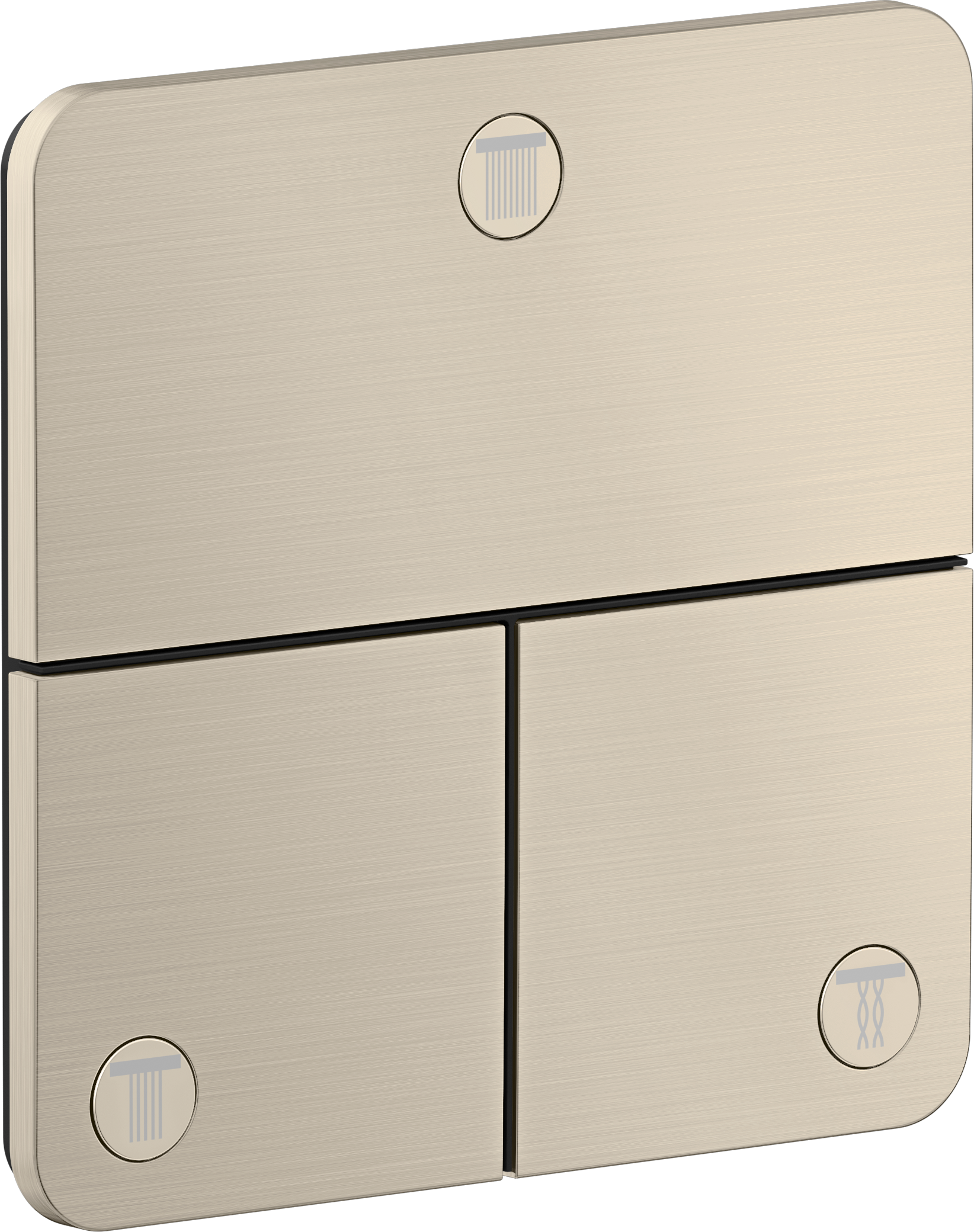 Valve for concealed installation softsquare for 3 functions