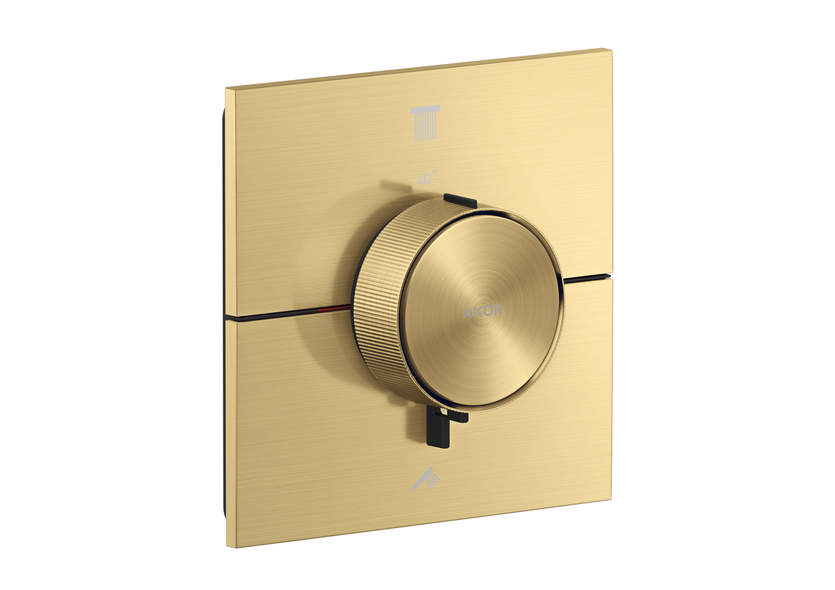 Thermostat for concealed installation square for 2 functions