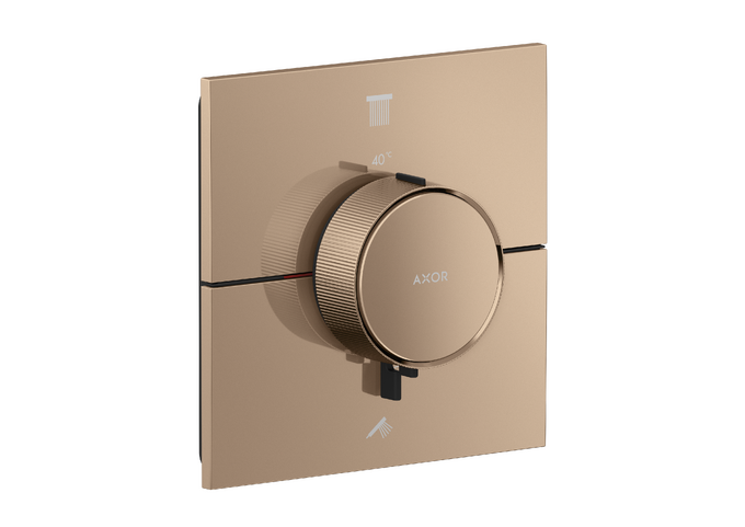 AXOR ShowerSelect ID Set de finition carré pour mitigeur thermostatique encastré avec 2 fonctions — 36752300