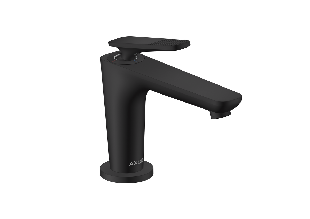Single lever basin mixer 90 with CoolStart for hand washbasins and waste set - cubic cut