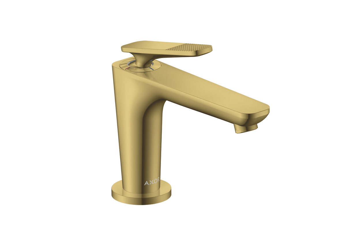 Single lever basin mixer 90 with CoolStart for hand washbasins and waste set - cubic cut