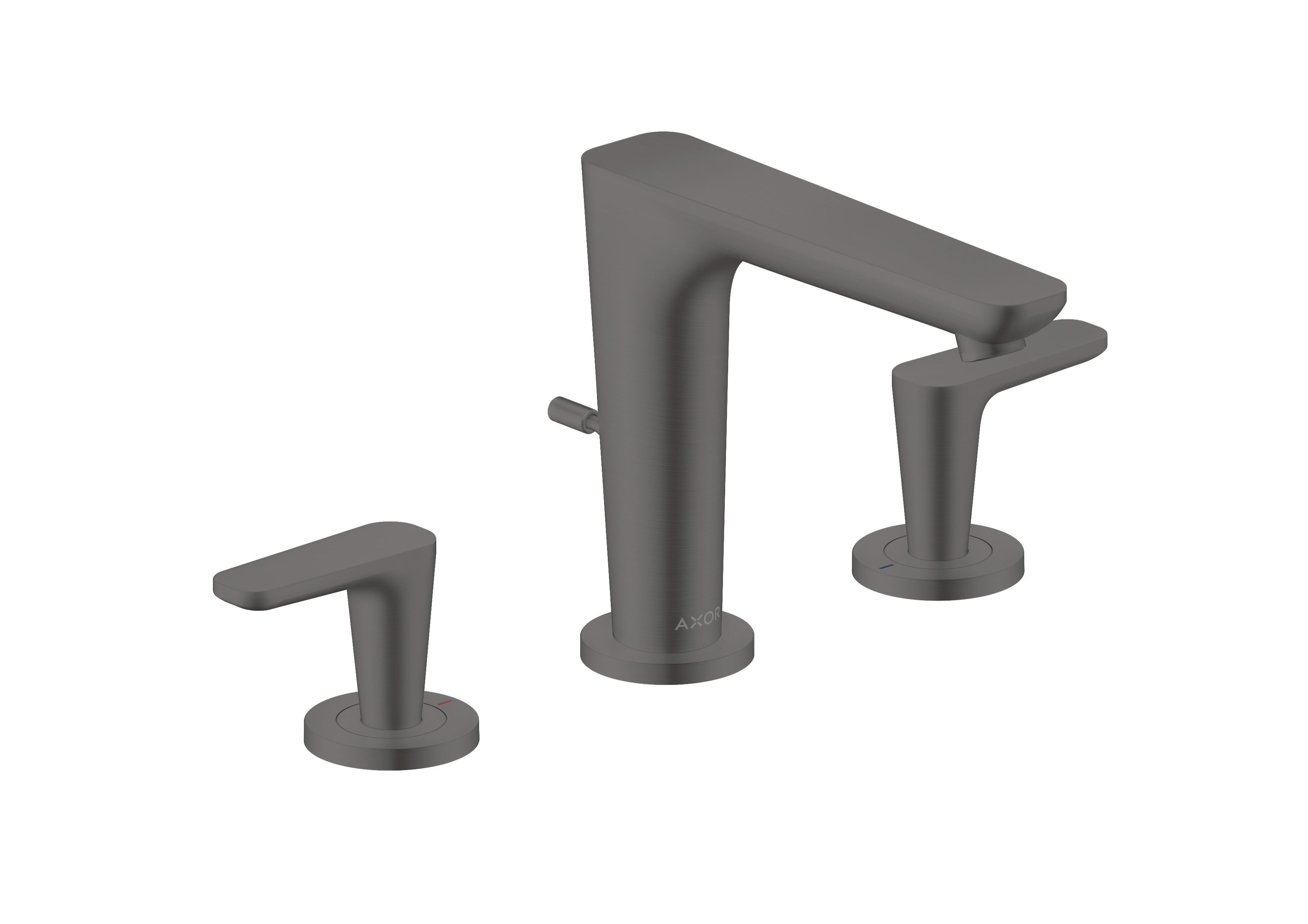 Widespread Faucet 125 with Escutcheons and Pop-up Drain