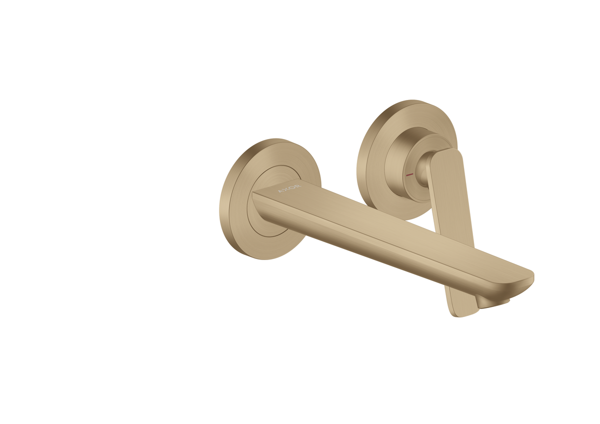 Single lever basin mixer for concealed installation wall-mounted with spout 195 mm