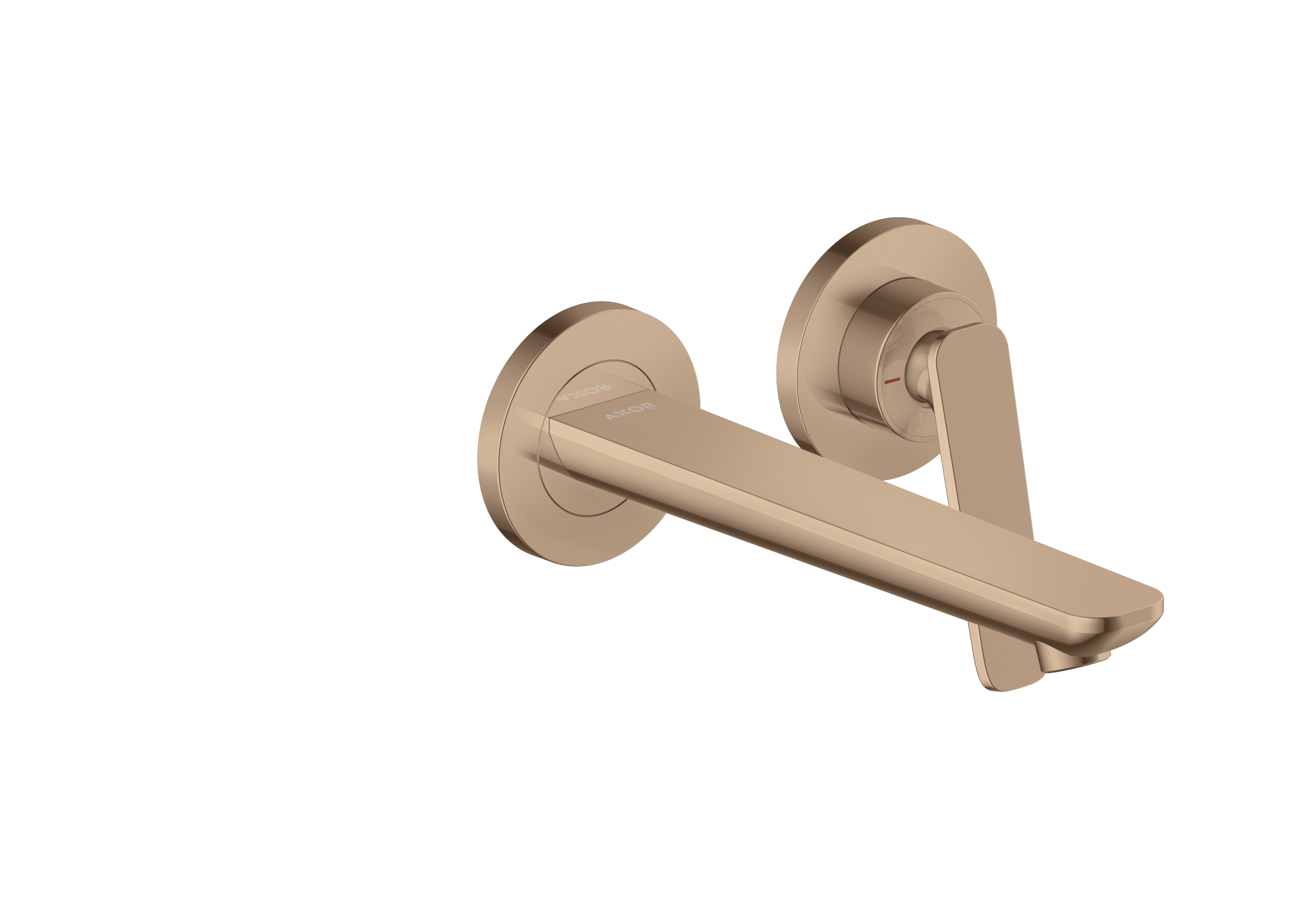 Single lever basin mixer for concealed installation wall-mounted with spout 195 mm