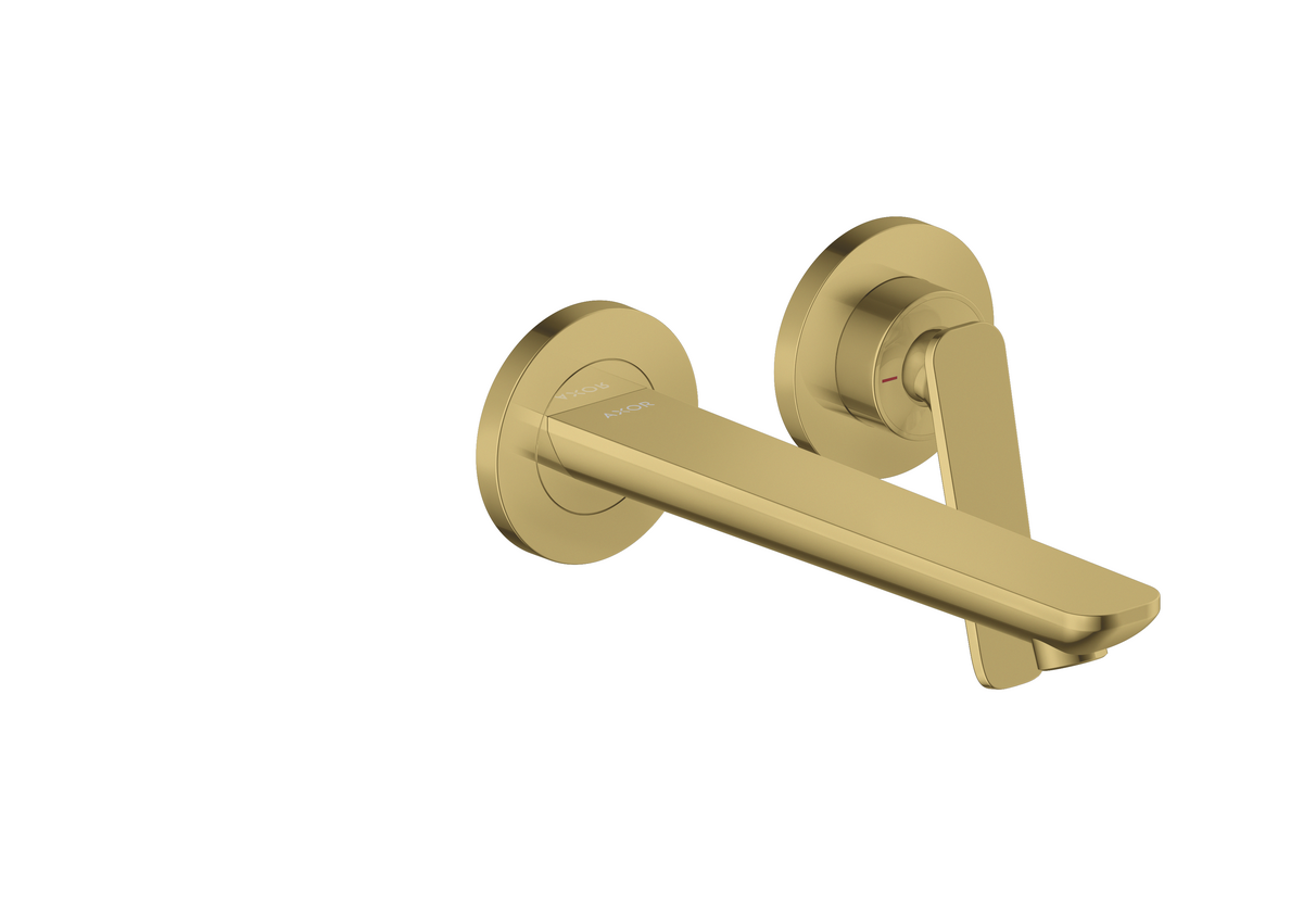 暗装墙出水两孔面盆龙头，带出水嘴195mm