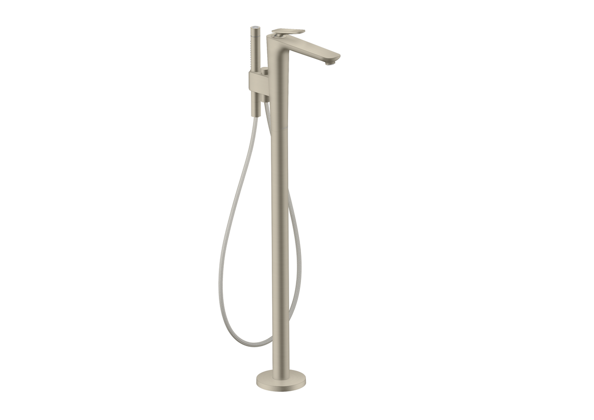Single lever bath mixer floor-standing - cubic cut