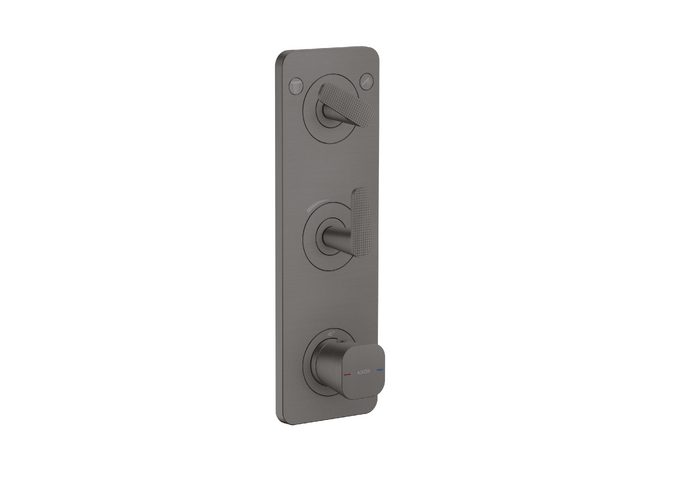 AXOR Citterio C Module thermostatique 380/120 encastré avec 2 fonctions, coupe cubique — 49701340