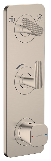 AXOR Citterio C Module thermostatique 380/120 encastré avec 2 fonctions, coupe cubique — 49701820