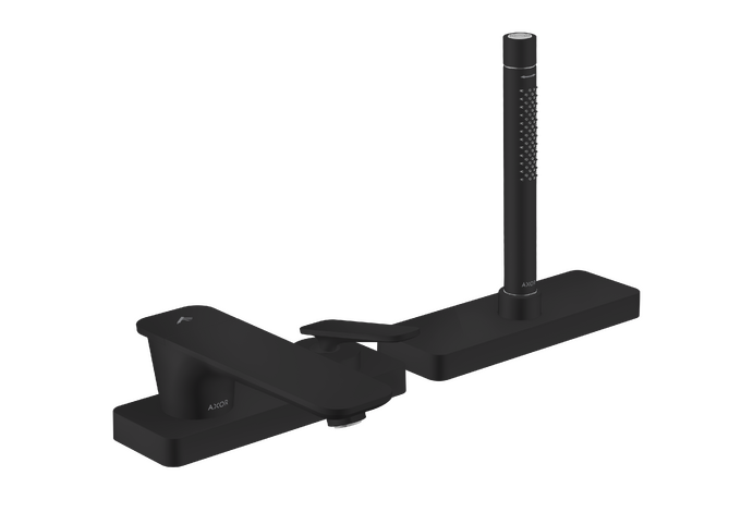 AXOR Citterio C Set de finition mitigeur 3 trous pour montage sur bord de baignoirenoire avec sBox — 49430670