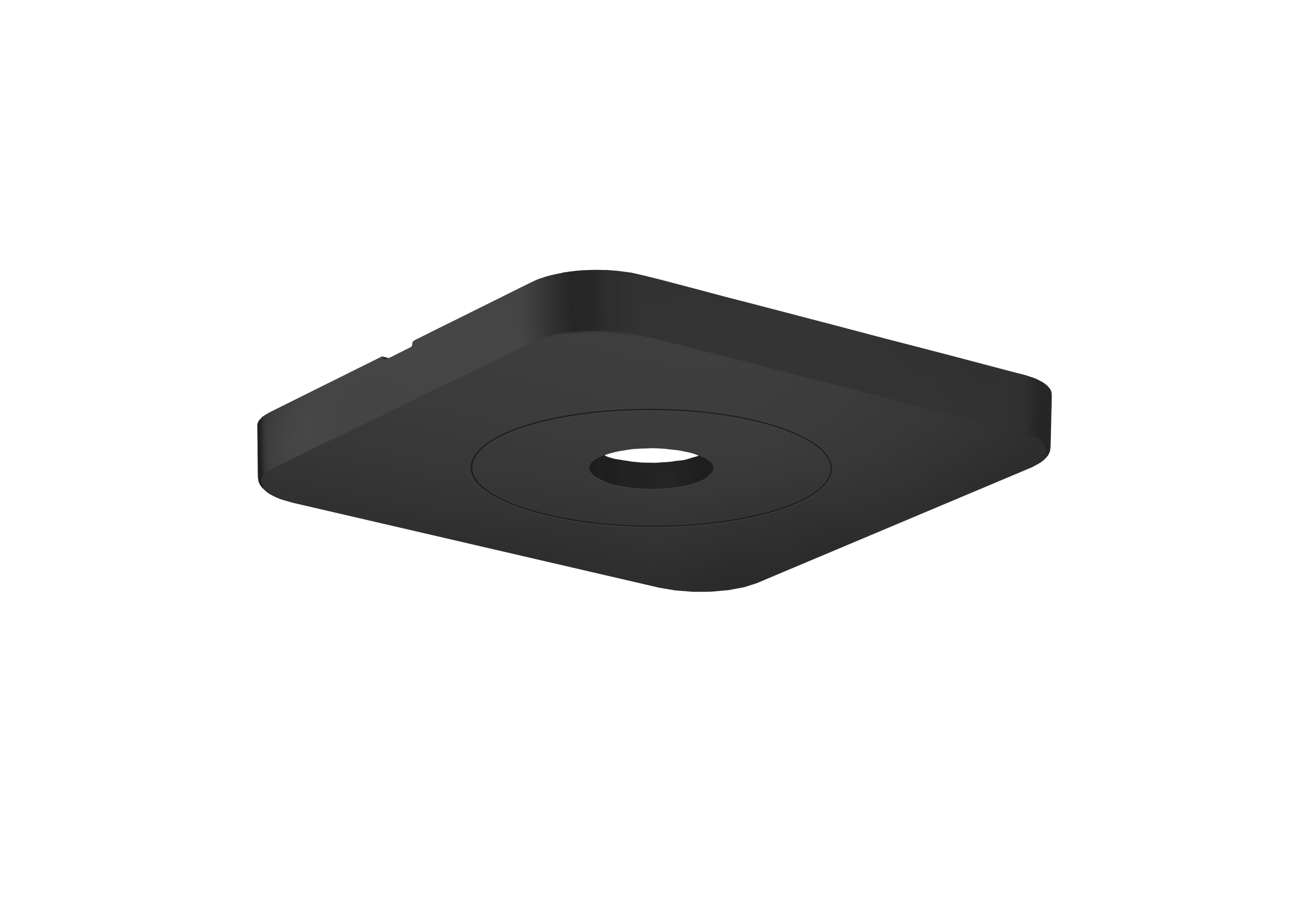 Ceiling escutcheon 120/120 softsquare