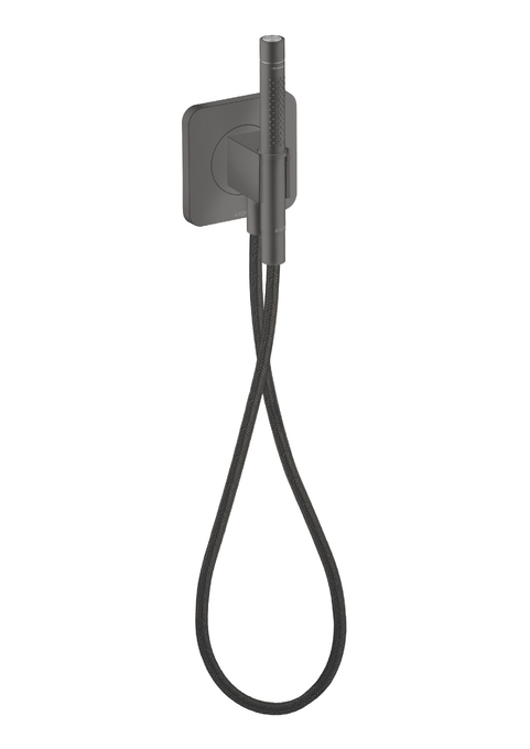 AXOR Citterio C Fixfit Porter 120/120 softsquare avec douchette baton et flexible textile — 49626340