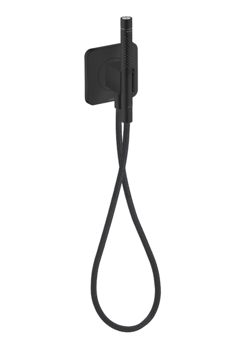 AXOR Citterio C Fixfit Porter 120/120 softsquare avec douchette baton et flexible textile — 49626670