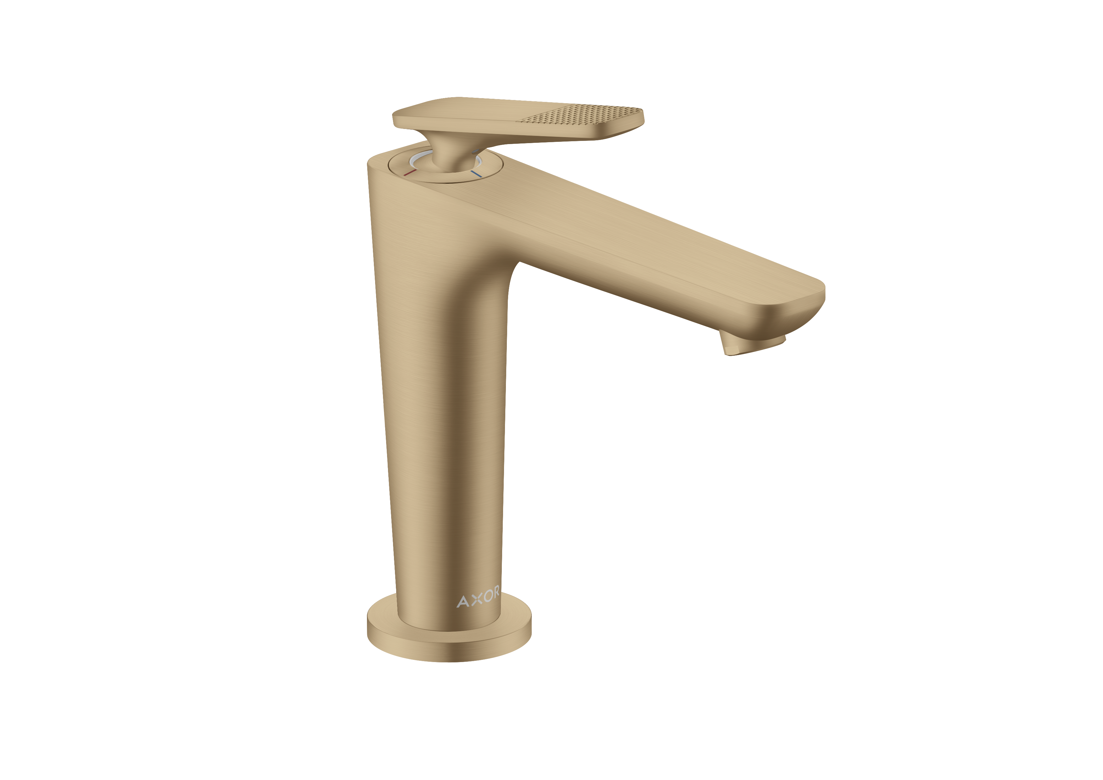 Single lever basin mixer 125 with CoolStart and waste set - cubic cut