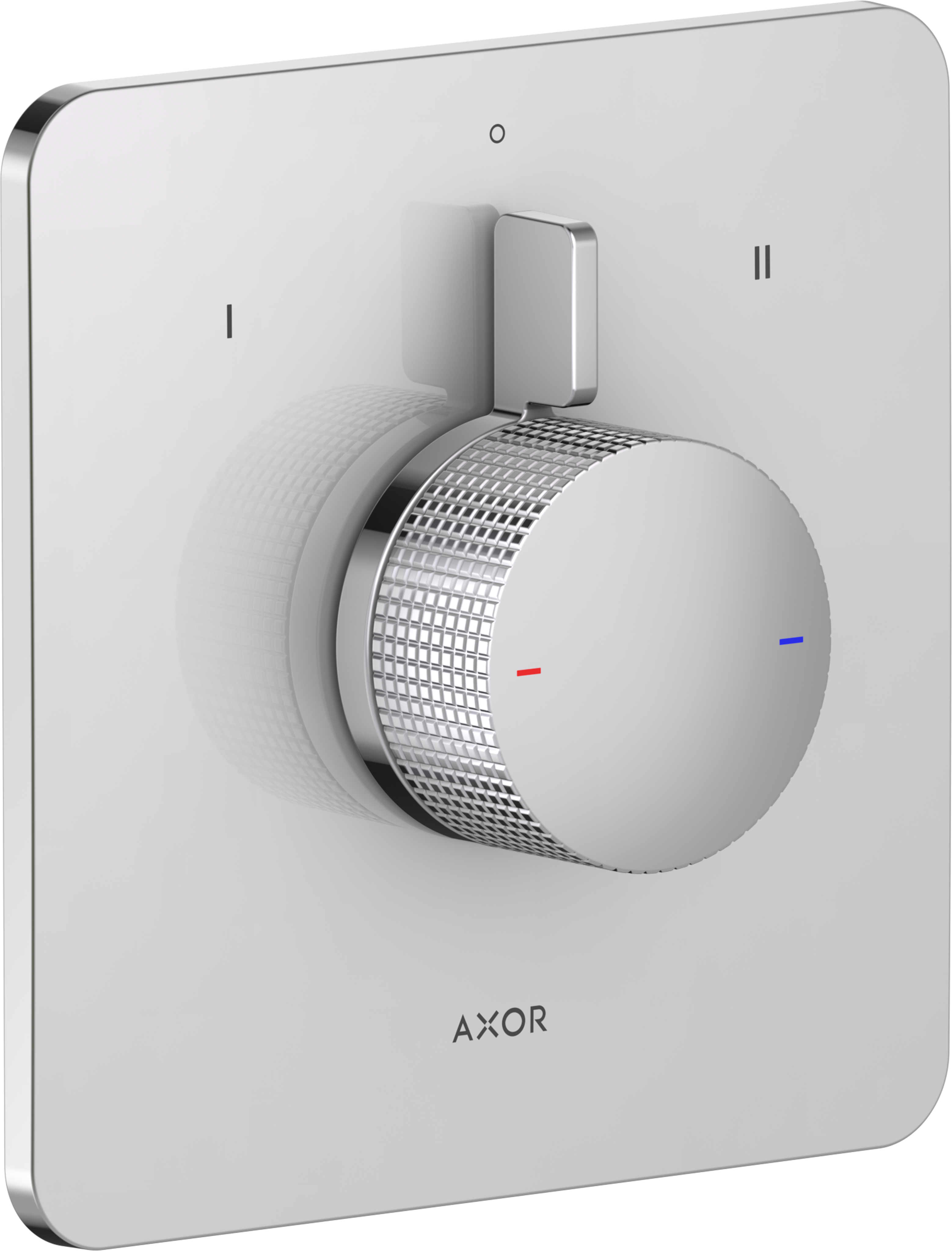 Mixer for concealed installation for 2 functions - cubic cut