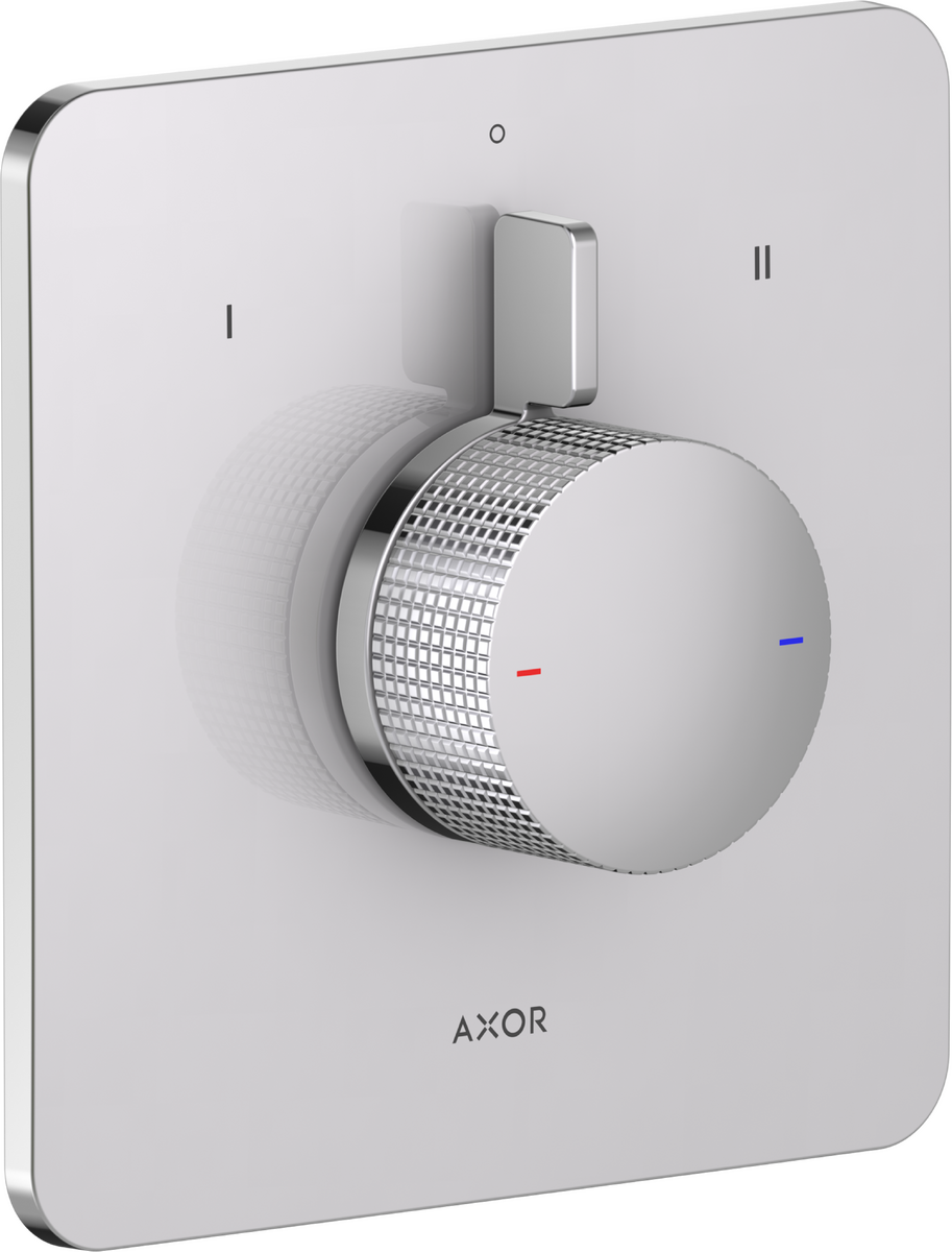 Mixer for concealed installation for 2 functions - cubic cut